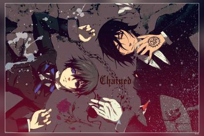 Black Butler Manga Series Matte Finish Poster Paper Print