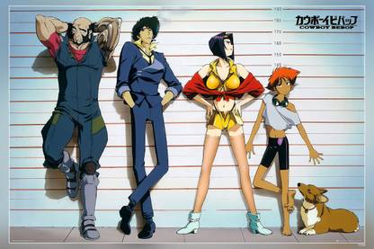 Cowboy Bebop Jet Black Spike Spiegel Faye Valentine Matte Finish Poster Paper Print