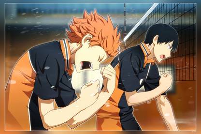 Haikyuu!! Anime Boys Hinata Shouyou Kageyama Tobio Matte Finish Poster Paper Print