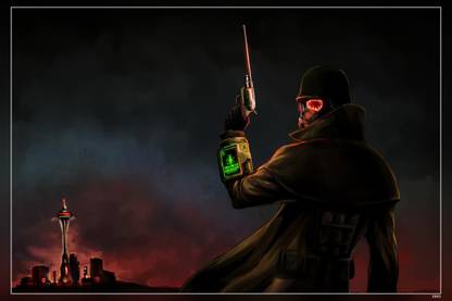 Fallout New Vegas Game Matte Finish Poster Paper Print