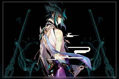 Xiao Genshin Impact Anime Boys Anime Games Matte Finish Poster Paper Print