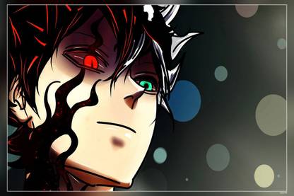 Anime Black Clover Asta Black Clover Matte Finish Poster Paper Print