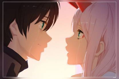 Hiro Darling In The Franxx Zero Two Darling In The Franxx Matte Finish Poster Paper Print