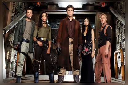 Firefly Adam Baldwin Gina Torres Nathan Fillion Matte Finish Poster Paper Print
