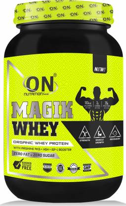 ON nUTRITION Gold Magik Whey Organic Whey Protein with Argining akg + HGH + IGF-1 Booster Zero Fat Protein Shake