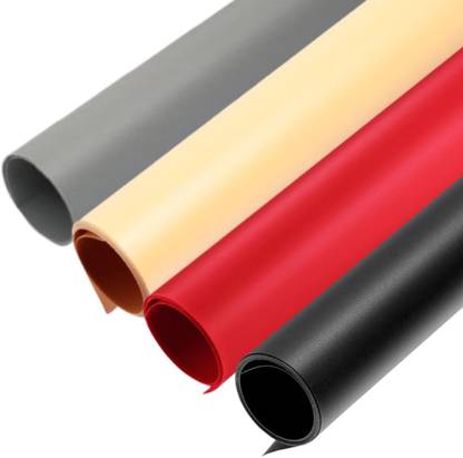 Royalkart PVC Photography Backdrops |Photography Backgrounds For Photoshoot (Pack Of 4) Reflector