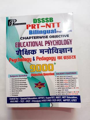 DSSSB PRT-NRT Bilingual Educational Psychology By Saroha Publications
