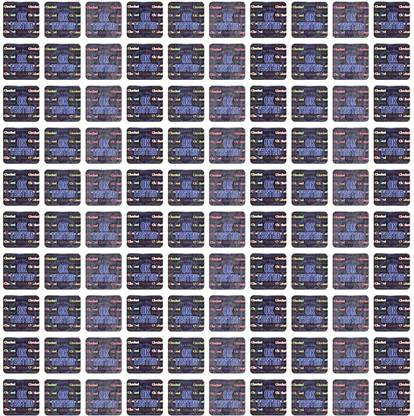 Creative Graphics 1.3 cm OK Tested Hologram Security Tamper Evident Sticker, 13x13 mm - 1000 Pieces Self Adhesive Sticker
