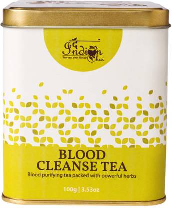The Indian Chai Blood Cleanse Tea 100g for Detox, Purifying Blood, Natural Cleanser Herbal Tea Tin