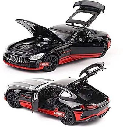 THE NG ART CAR with Light,Sound,OPENABLE Door Function for Kids (BLACK RED)