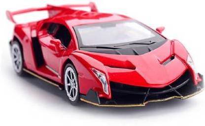 DhyeyCollection Lamborghini Veneno Model 1:32 Car With Sound Light Pull Back Car Toy Vehicle