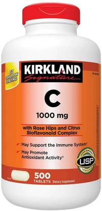 KIRKLAND Signature Vitamin C, 1000mg, 500 Tabs