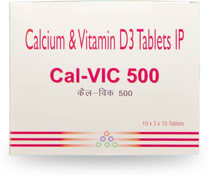 ALLAN BIOTECH Calcium & Vitamin D3 Tablets IP CALVIC-500 TAB