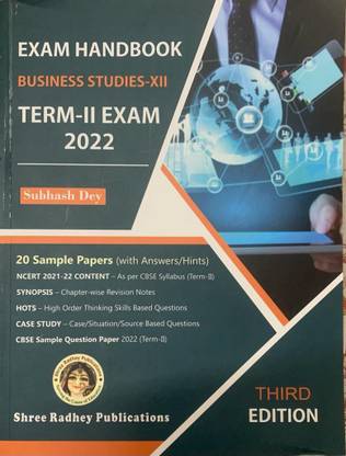 EXAM HANDBOOK BUSINESS STUDIES-XII TERM -II EXAM 2022  - BST
