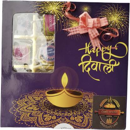 Cake House & Chocolate Land Diwali Cracker Box With Chocolate (200gm) Crackles