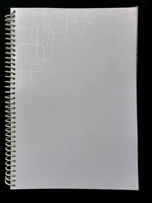SHARMA BUSINESS Large A4 Size Spiral Notebook White Smooth Pages, 75 GSM Paper A4 Notebook Plain 600 Pages