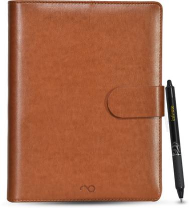 Infinote Executive Reusable Stone Paper Smart Notebook & Planner Includes 1 Erasable Pen A6 Journal Ruled and Unruled 120 Pages