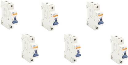 C&S B Curve MCB 6 AMP B Curve 6 AMP MCB B6 - Pack of 6 MCB