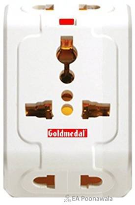 Goldmedal 3 PIN TRAVEL MULTI PLUG Spice 3 Pin Travel Adaptor 6 A Three Pin Socket