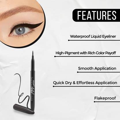 MILAP Sketch Artist Eyeliner, Black Eyeliner 1.2 ml