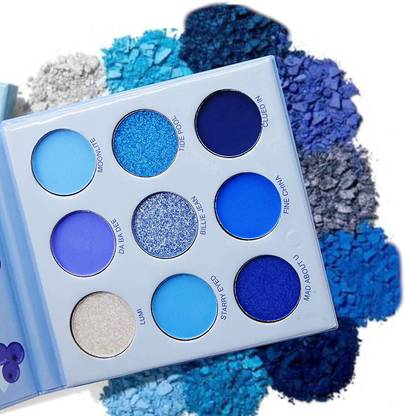 tanvi27 BLUE COLOR MATTE FINISH BLUEBERRY POPULAR EYE SHADOW 9 g 9 g