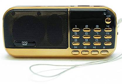 BeerTech OD-SM320 Fm Radio Support USB,Aux & SD Card,Mp3 Speaker with Torch FM Radio