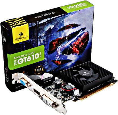 ZEBRONICS NVIDIA ZEB-GT610 2 GB DDR3 Graphics Card  (Black) at Rs. 1790