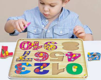 SHALAFI Number Math Puzzle Educational Learning Toy Board Game for Kids brain teasers