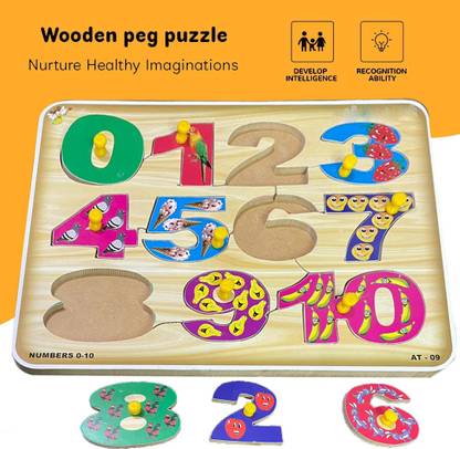 SHALAFI Math counting Board Toy Educational Puzzles learning Games Cube Magazine book