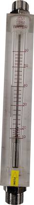 Japsin Rotameter Acrylic Body 10-60 LPM Top-Bottom Size: 1.5" BSP for Water Medium Test Indicator