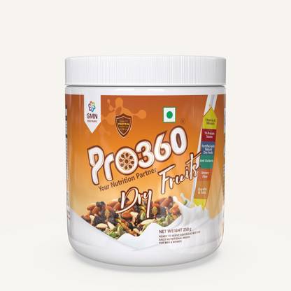 PRO360 Dry Fruits Protein Powder Drink with Natural Dry Fruits with Immunity Boosters - Zinc, Vitamin C, Vitamin D