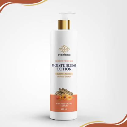 SYCAMORE Licorice & Peach Body Moisturizing Lotion For (Smooth+Nourish) Skin