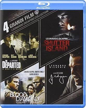 The Departed / Blood Diamond / Shutter Island / J. Edgar - Blu-ray - Leonardo DiCaprio 4 MOVIE COLLECTION - Four-disc set - ITALY IMPORT [Blu-ray]