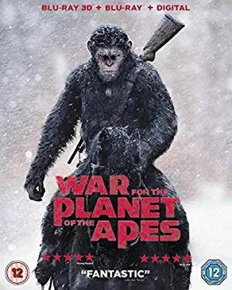 War for the Planet of the Apes 3D Blu-ray 3D + Blu-ray + Digital Copy Blu-ray [Blu-ray]