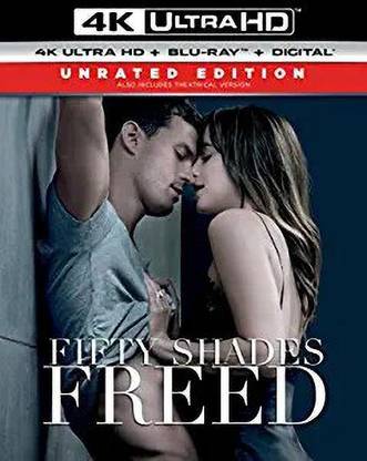 Fifty Shades Freed - Unrated Edition (Uncut) [4K Ultra HD + Blu-ray + Digital HD] (2018) | Includes SlipCover | Imported from USA | Universal Studios | 110 min | Region Free | Drama Romance Thriller | Director: James Foley | Starring: Dakota Johnson, Jamie Dornan, Eric Johnson [Blu-ray]