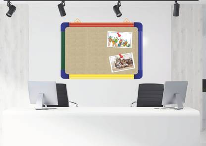 WRITING AND DISPLAY Pin-up board3*2feet, COMBINATION FRAME ALLUMINIUM(PEARL)pin up board CORK Bulletin Board