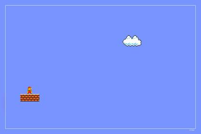 Mario Bros Nintendo S Minimalism Video Game Matte Finish Poster Paper Print