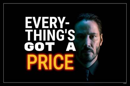 John Wick Characters Keanu Reeves Quote Simple Hd Matte Finish Poster Paper Print