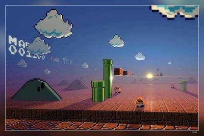 Super Mario Nintendo Video Games Retro Games Matte Finish Poster Paper Print