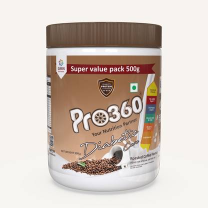 PRO360 Diabetic Nutritional Protein Powder Supplement For Diabetes Care - No Added Sugar Protein Blends