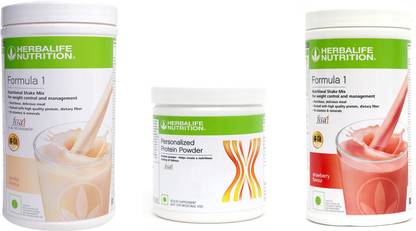 HERBALIFE Formula 1 Shake Vanilla & Strawberry Flavor With Protein Powder 200 Gram Protein Shake