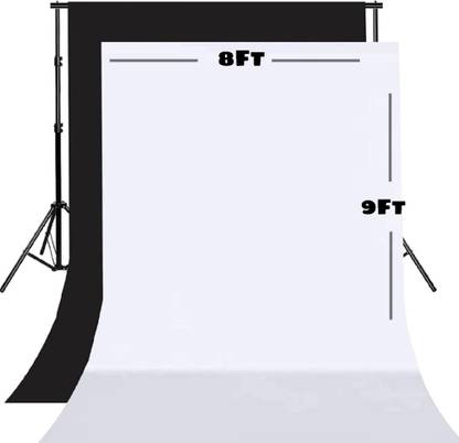 EDIT PRO 8FT X 9FT WHITE & BLACK SCREEN BACKGROUND. BACKDROP CHROMAKEY. READ DETAILS. Reflector
