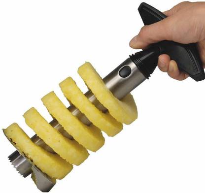 DHARMISHO Premium Pineapple Cutter Upgraded,Thicker Blade,Pineapple Corer Slicer Kitchen Pineapple Cutter Corer and Slicer Tool with Sharp Blade Fruit Rings For Kitchen Metal Cutter