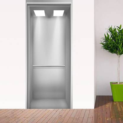 KREEPO 77 cm Door Sticker-Wallpaper Elevator Print for Decor Your Home Door_K32 Self Adhesive Sticker