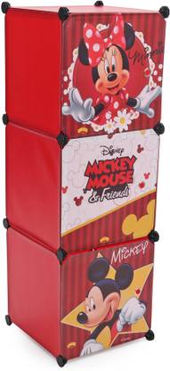 Ramson Mickey DIY Portable Lightweight Multipurpose Storage Cabinets/Kids Almirah Storage Box