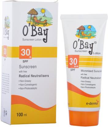 O Bay Sunscreen - SPF 50 30++ SPF Sunscreen with free radical neutralisers lotion