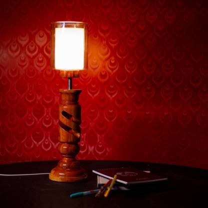 Vltnoa Table Lamp With Wood Base Use, Use Of Table Lamp