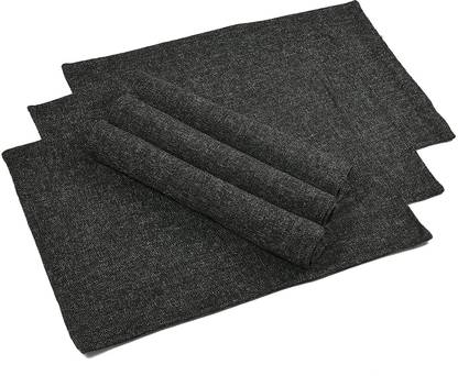 YELLOW WEAVES Rectangular Pack of 6 Table Placemat