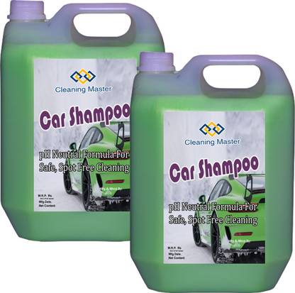 Cleaning Master Car Shampoo (10L) pH Neutral Formula For Safe, Spot Free Cleaning - Honey Thick, Luxurious Suds That Always Rinses Clean - Ultra Slick Formula That Wont Scratch or Leave Water Spots. Car Washing Liquid