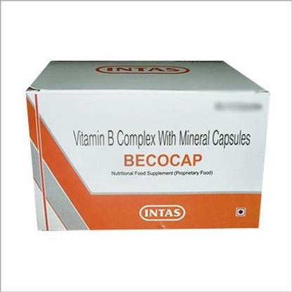 INTAS Becocap Vitamin B Complex with Copper & Zinc Capsules